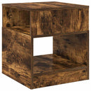 Endebord 2 stk. Røget eg 40,5 x 40 x 45 cm Konstrueret træ