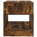 Endebord 2 stk. Røget eg 40,5 x 40 x 45 cm Konstrueret træ