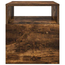 Endebord 2 pcs Røget eg 40,5 x 40 x 45 cm Konstrueret træ