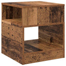 Endebord 2 stk. Gammelt træ 40,5 x 40 x 45 cm Konstrueret træ