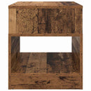 Endebord 2 stk. Gammelt træ 40,5 x 40 x 45 cm Konstrueret træ