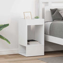 Endebord 2 pcs Hvid 30 x 30 x 56 cm Konstrueret træ
