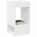 Endebord 2 pcs Hvid 30 x 30 x 56 cm Konstrueret træ