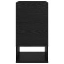 Endebord Sort eg 30 x 30 x 56 cm Konstrueret træ