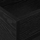 Endebord 2 pcs Sort eg 30 x 30 x 56 cm Konstrueret træ