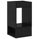 Endebord 2 pcs Sort eg 30 x 30 x 56 cm Konstrueret træ