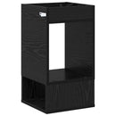 Endebord 2 pcs Sort eg 30 x 30 x 56 cm Konstrueret træ