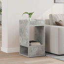 Endebord Beton Grå 30 x 30 x 56 cm Konstrueret træ
