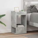 Endebord 2 pcs Beton Grå 30 x 30 x 56 cm Konstrueret træ
