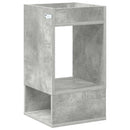 Endebord 2 pcs Beton Grå 30 x 30 x 56 cm Konstrueret træ