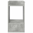 Endebord 2 pcs Beton Grå 30 x 30 x 56 cm Konstrueret træ