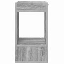 Endebord 2 pcs Grå Sonoma 30 x 30 x 56 cm Konstrueret træ