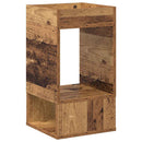 Endebord Gammelt træ 30 x 30 x 56 cm Konstrueret træ