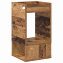 Endebord Gammelt træ 30 x 30 x 56 cm Konstrueret træ