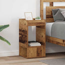 Endebord 2 pcs Gammelt træ 30 x 30 x 56 cm Konstrueret træ