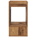 Endebord 2 pcs Gammelt træ 30 x 30 x 56 cm Konstrueret træ