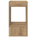 Endebord 2 pcs Artisan Egetræ 30 x 30 x 56 cm Konstrueret træ