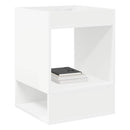Endebord 2 pcs Hvid 40 x 40 x 56 cm Konstrueret træ