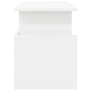 TV-bord 2 pcs Hvid 50 x 35 x 45 cm Konstrueret træ