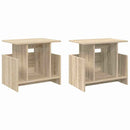 TV-bord 2 pcs Sonoma eg 50 x 35 x 45 cm Konstrueret træ