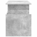 TV-bord 2 pcs Beton Grå 50 x 35 x 45 cm Konstrueret træ