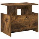 TV-bord 2 pcs Røget eg 50 x 35 x 45 cm Konstrueret træ