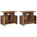 TV-bord 2 pcs Gammelt træ 50 x 35 x 45 cm Konstrueret træ