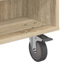 Sidebord med hjul Sonoma eg 90 x 50 x 30 cm Konstrueret træ