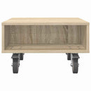 Sidebord med hjul Sonoma eg 50,5 x 50 x 30 cm Konstrueret træ