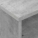 Sidebord med hjul Beton Grå 50,5 x 50 x 30 cm Konstrueret træ