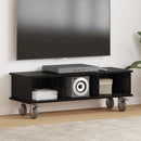TV-bord Sort eg 100 x 35 x 35 cm Konstrueret træ