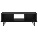 TV-bord Sort eg 100 x 35 x 35 cm Konstrueret træ