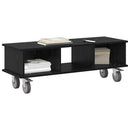 TV-bord Sort eg 100 x 35 x 35 cm Konstrueret træ