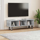 TV-bord Beton Grå 100 x 35 x 35 cm Konstrueret træ
