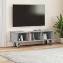 TV-bord Grå Sonoma 100 x 35 x 35 cm Konstrueret træ