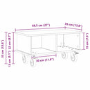 TV-bord Beton Grå 68,5 x 35 x 35 cm Konstrueret træ
