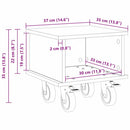 TV-bord Sonoma eg 37 x 35 x 35 cm Konstrueret træ