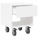 Sengebord 2 pcs Hvid 40,5 x 40 x 48 cm Konstrueret træ