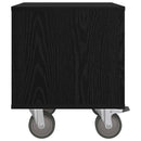 Sengebord 2 pcs Sort eg 40,5 x 40 x 48 cm Konstrueret træ