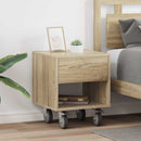 Sengebord 2 pcs Sonoma eg 40,5 x 40 x 48 cm Konstrueret træ