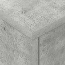 Sengebord 2 pcs Beton Grå 40,5 x 40 x 48 cm Konstrueret træ