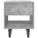 Sengebord 2 pcs Beton Grå 40,5 x 40 x 48 cm Konstrueret træ