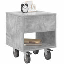 Sengebord 2 pcs Beton Grå 40,5 x 40 x 48 cm Konstrueret træ