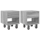 Sengebord 2 pcs Grå Sonoma 40,5 x 40 x 48 cm Konstrueret træ