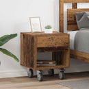 Sengebord 2 pcs Gammelt træ 40,5 x 40 x 48 cm Konstrueret træ