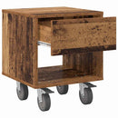 Sengebord 2 pcs Gammelt træ 40,5 x 40 x 48 cm Konstrueret træ