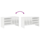 Pladeskab Hvid 78,5 x 35 x 45 cm Konstrueret træ