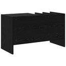 Pladeskab Sort eg 78,5 x 35 x 45 cm Konstrueret træ