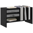 Pladeskab Sort eg 78,5 x 35 x 45 cm Konstrueret træ