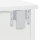 Sengebord 2 stk. Hvid 40 x 31 x 15 cm Konstrueret træ